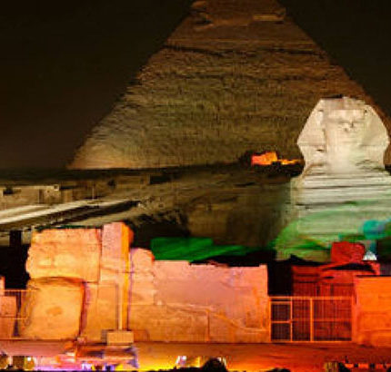 sound and light show Giza